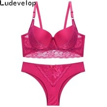 Fashion Sexy Lingerie Underwear Women Female Sexy Lace Adjustable Bra Set Thin Plus size Push up Bra Panties set 2024 - buy cheap