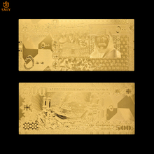 New Product 2018 Saudi Arabia 500 Riyal Gold Banknotes Gold Foil Paper Money collection And Currency Souvenir Gift 2024 - buy cheap