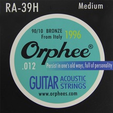 Orphee RA-39H acoustic guitar strings 90/10 bronze string high-quality copper string  guitar medium stings  6pcs/set 2024 - buy cheap