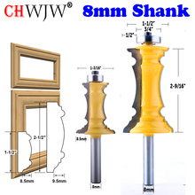 CHWJW-Juego de brocas para moldura de cajón y puerta, cortador de carpintería, cortador de espiga para herramientas de carpintería, 8mm, 2 uds. 2024 - compra barato