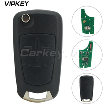 Remotekey 433Mhz 2 button ID46 chip HU100 blade for Opel astra zafira 2004 2005 2006 2007 2008 2009 folding key 736 743-A 2024 - buy cheap