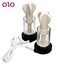 OLO 1 Pair Electric Shock Nipple Sucker Nipple Clamps Pump Body Massager Breast Enlarger Clitoris Massager Sex Toys for Women 2024 - buy cheap