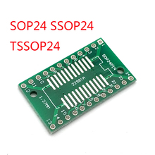 Placa de Pinboard PCB SOP24 TSSOP24 a DIP24 SMD a DIP 0,65mm/1,27mm a 2,54mm, 10 Uds. 2024 - compra barato