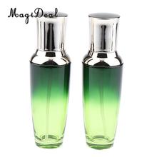 Kesoto 2x Empty Glass Makeup Container Face Cream Jars Pump Bottle Case for Travel 2024 - buy cheap