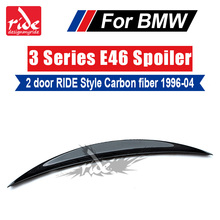 For BMW E46 2Door Sedan Rear Trunk Spoiler Wing Carbon Fiber RIDE Style 3-Series 318i 320i 323i 325i 328i Spoiler Wing 1996-2004 2024 - buy cheap