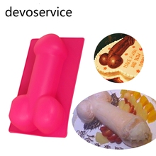 Spoof Sexy Penis Silicone Mould Fondant Gum Paste Chocolate Ice Jelly Birthday Cake Baking Moulds Cake Decorating Tool 2024 - buy cheap