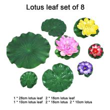 Hot Artificial Plants Green Lotus Leaves Garden Pond Decor Artificial Floating Foam Lotus Leaves Plant Foliage Garden Decoration 2024 - buy cheap