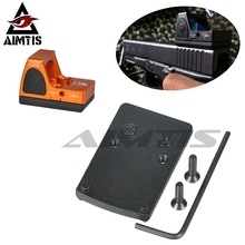 AIMTIS Optics Glock Reflex Sight Mount Adapter Plate Mount for RMR Red Dot Sight Fits Glock 17 19 22 23 34 41 Mount Base 2024 - buy cheap