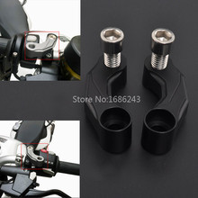 Motorcycle Mirror Riser Extension Bracket Adapter For BMW F 800GS R 1200GS LC 13-15 Aluminum Alloy Black 2024 - buy cheap