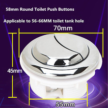 Botón de presión doble para inodoro, pulsador redondo de 55mm de diámetro interior, de una pieza para depósito de agua 2024 - compra barato