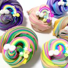 LeadingStar Kids Colorful Cartoon Rainbow Birthday Cake Shape Slime Puzzle Toy 2024 - buy cheap