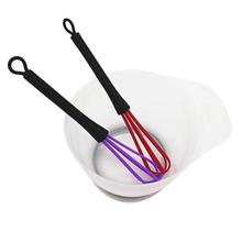 Whisk Mixer Egg Beater Silicone Egg Beaters Dyed Cream Stirrer Salon Mixer Stick Hand Egg Mixer Foamer Wisk Cook Blender Tool 2024 - buy cheap