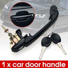 Car Black Front Right/Left Door Handle + Lock Key for VW Golf Mk3 Vento III W073 1H0837207 2024 - buy cheap