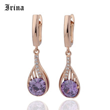 Irina Trendy Water Drop  Creative Personality Earrings for Women Vintage Gold 9 Color Wedding Party Earrings Jewelry 2024 - buy cheap