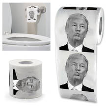 Лидер продаж 2019, новый президент Дональд Трамп, рулон туалетной бумаги, шуточная шуточка, забавный подарок, Трамп, ванная комната, кухня, шуточная бумага, Прямая поставка 2024 - купить недорого