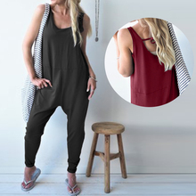 ZANZEA Summer Backless Jumpsuits Women Sleeveless Rompers Casual Female Solid Harem Pants Overalls Turnip Dungarees Streetwear 2024 - buy cheap