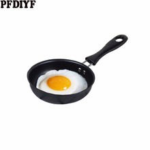 12cm Mini Non-stick Skillet Pan Omelette Breakfast Round Saucepan Pancake Egg Frying Metal Kitchen Accessories Saucepan Cookware 2024 - buy cheap