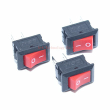 10PCS KCD11 10*15mm ON OFF 3Pin 3A 250V Red Button Rocker Switch AC 10X15 Mini Rocker Power Switches New 2024 - buy cheap