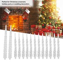 24PCS Clear Acrylic Hanging Drop Ornament Hanging Glass Prisms for Christmas Tree Wedding Party Decoration 2024 - buy cheap