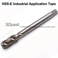 XQuest HSSE extended handle Taps Unified Extra Long Shank Spiral Flute Tap UNC 2-56 4-40 5-40 6-32 8-32 10-24 1/4 3/8 5/16 UNF 2024 - buy cheap