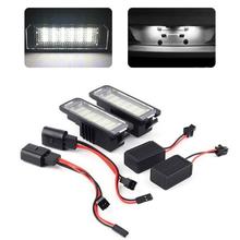 2Pcs Car License Plate Lights Exterior Accessories 12V LED Number License Plate Light Lamps for VW GOLF 4 5 6 7 Polo 6R 2024 - buy cheap