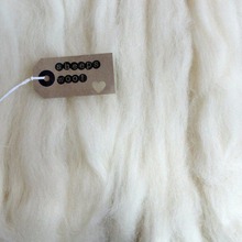 Agulha branca creme 100g coleção de lã natural, fibra de lã macia para projeto de costura de animais, boneca bordada em feltro artesanato 2024 - compre barato