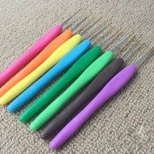 Knitting Needles Sweater Needle Knitting Tool Aluminum Ergonomic Crochet Needle With Colorful Plastic Handle 2024 - buy cheap