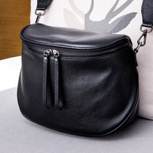 Fashion Women Handbag 100% Genuine Leather waist bag Lady Casual Tote  Female Crossbody Messenger Purse Grey Shoulder Bag 2024 - buy cheap