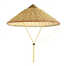 Вьетнамская японская соломенная бамбуковая конусная шляпа от солнца садовая фермерская Рыбалка 2024 - купить недорого