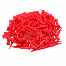 Dispensador de cola cônica, 100 peças de plástico, pontas de cola para fechar agulhas, 25g, agulhas adesivas 2024 - compre barato