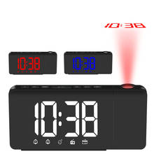 New Fashion Creative AM/FM LED Radio Projection Clock Electronic Desktop Clock Digital Table Clocks Wireless for Office Home 2024 - buy cheap