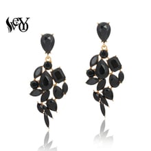 VEYO Trendy Geometric Crystal Dangle Earrings for Women Elegant Fashion Jewelry 2019 New Gift 2024 - buy cheap