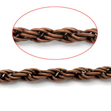 DoreenBeads Link Chains Braiding Antique Copper 2.7mm x 0.6mm( 1/8"x0"),10M (B25395) yiwu 2024 - buy cheap