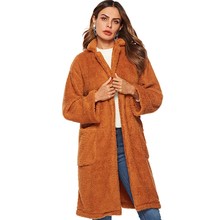 Winter Women Faux Fur Teddy Coat Thick Warm Fluffy Long Fur Coats Casual Fashion Lapel Shaggy Jackets Overcoat Outwear 2024 - buy cheap