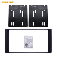 FEELDO Car Double Din Radio Fascia DVD Decorative Frame for Subaru Forester Impreza 2008+2DIN Dash Mount Panel Frame Trim Kit 2024 - buy cheap