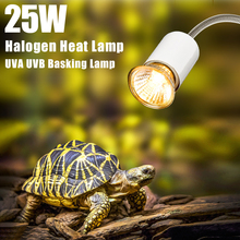 25 Вт галогенная тепловая лампа UVA UVB Basking лампа обогреватель лампа для рептилий ящерица аквариум для черепахи 2024 - купить недорого