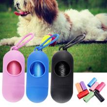 Pet Dog Poop Bag Dispenser Waste Garbage Bags Carrier Holder Dispenser + Poop Bags 15pcs/Set Pet Dog Waste Poop Bag 2024 - buy cheap