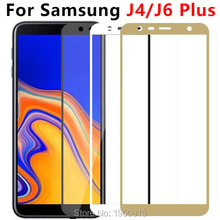 Защитное стекло для Samsung J4 J6 Plus J 4 6 4j 6j, закаленное стекло для защиты экрана на Galaxy J4plus J6plus, защитная пленка 9h 2024 - купить недорого