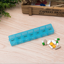 7 Days Weekly Tablet Pill Medicine Storage Box Pill Splitters Medicine Container Organizer TSLM2 2024 - buy cheap