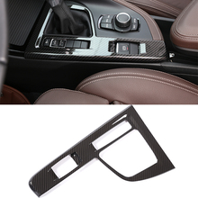 1 Pcs For BMW X1 F48 2016-2019 ABS Carbon Fiber Gear Shift Panel Sequin Cover Trim Car Accessories For Left Hand Drive 2024 - buy cheap