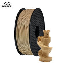 Topzeal-filamento para impressora 3d pla, precisão dimensional 1.75mm, filamento de 0.02mm e material para impressão 3d de madeira 2024 - compre barato