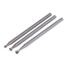 3PCS 2.35mm HSS Routing Router Grinding Bits Burr File Set For Engraving Wood Rotary Tool Dremel Milling Cutter 2024 - buy cheap