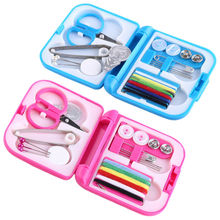 High Quality 2019 Sewing Kit Thread Threader Needle Measure Scissor Thimble Set Travel Home Tool 2024 - buy cheap