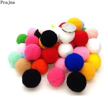 Prajna diy aplique 100pc mini macio fofo pompons pompons bola artesanal criança brinquedos diy costura artesanato suprimentos de roupas acessório 2024 - compre barato