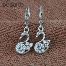 Pendientes largos de circonita de Cristal AAA para mujer, aretes de bouclé para mujer, bisutería, Aros, Orecchini, Lunghi, E2038 2024 - compra barato