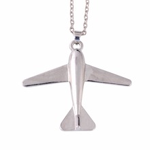 Hip Hop Rock Punk Plane Airplane Aircraft Pendant Necklace / Unisex Long Sweater Chain Trendy Jewelry Accessories Gift 2024 - buy cheap