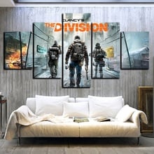 5 Piece Tom Clancy's The Division Game Poster HD Pictures for Living Room Wall Decor 2024 - buy cheap