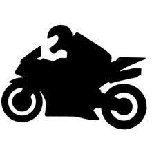 13.8*20cm Biker Is Driving Auto Motorcycle Vinyl Car Sticker Auto Car Stickers 2024 - buy cheap