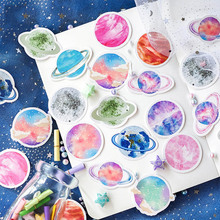 45pcs/box Planet Stickers Colorful Sky Decorative Adhesive Stationery Stickers Decorations Scrapbooking Diary Girls Diy Albums 2024 - buy cheap