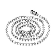 10pcs  Stainless Steel Dog Tag Chains,2.4mm Ball Bead Chain Ball Chains for   Necklaces Keychains 16 2024 - buy cheap